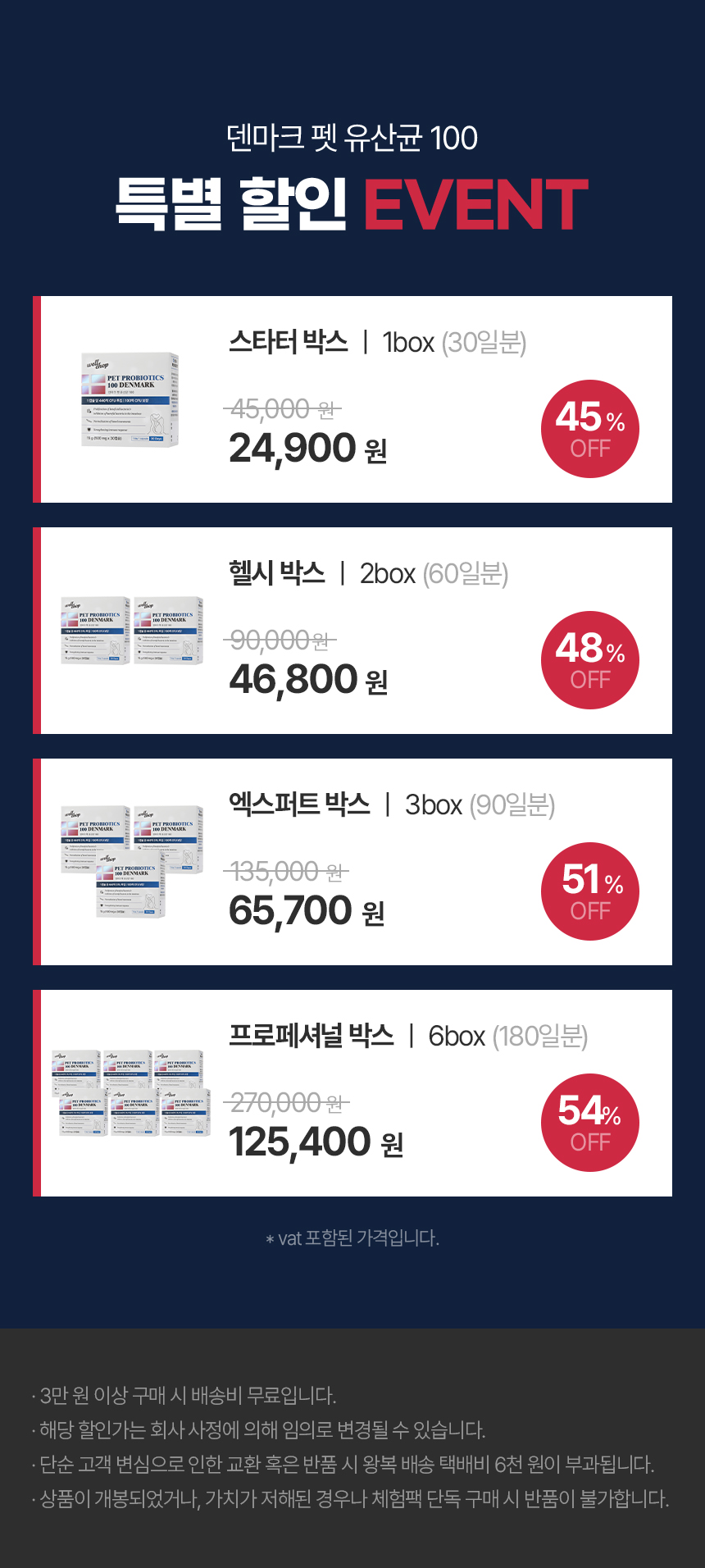 [무료배송] [유통기한임박, 26년3월19일] 웰찹 강아지 고양이 덴마크 펫 유산균 100 500mg 8번째