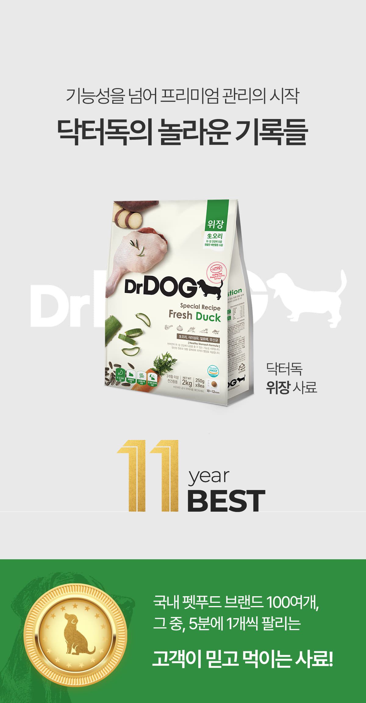 [사료샘플] 닥터독 위장사료 250g 2번째