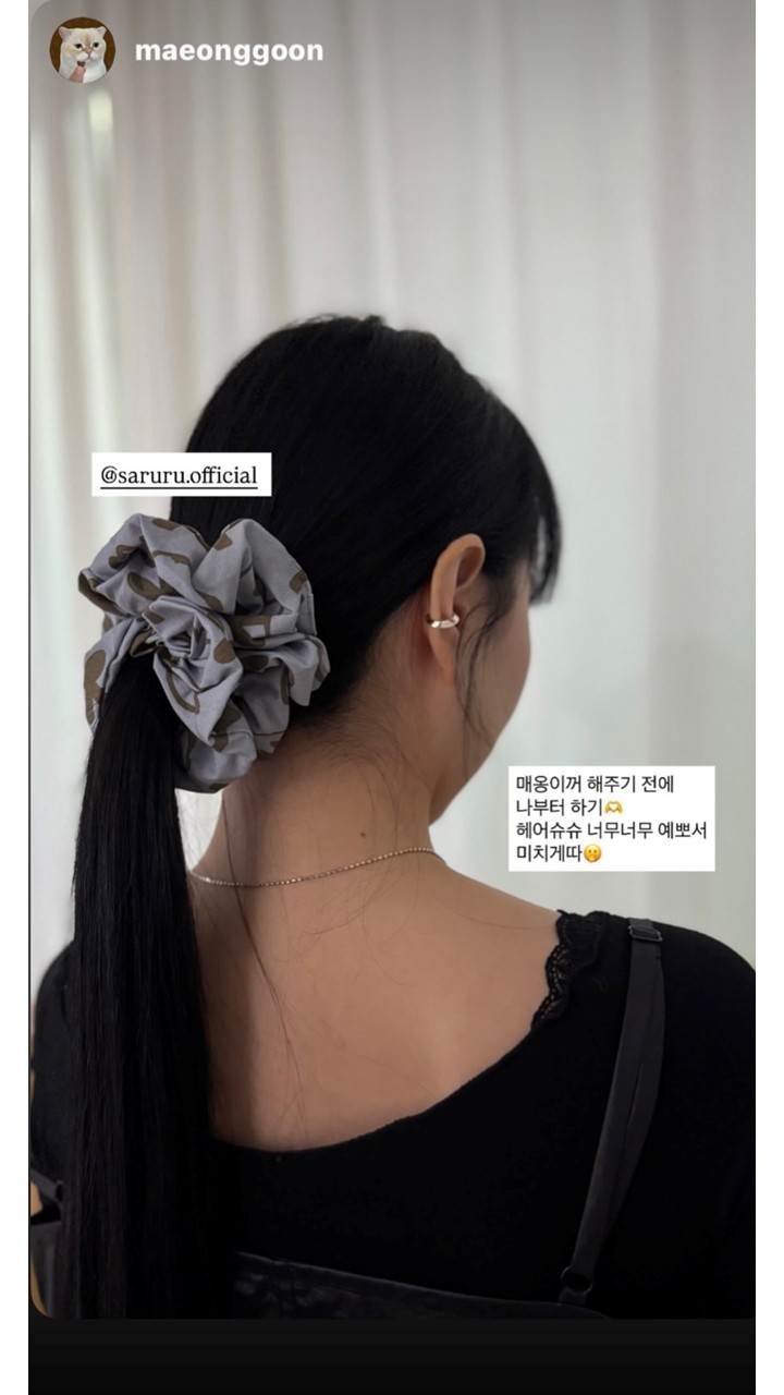 [NEW신상][무료배송] 사루루 srr 커플 헤어슈슈 헤어크런치 14번째
