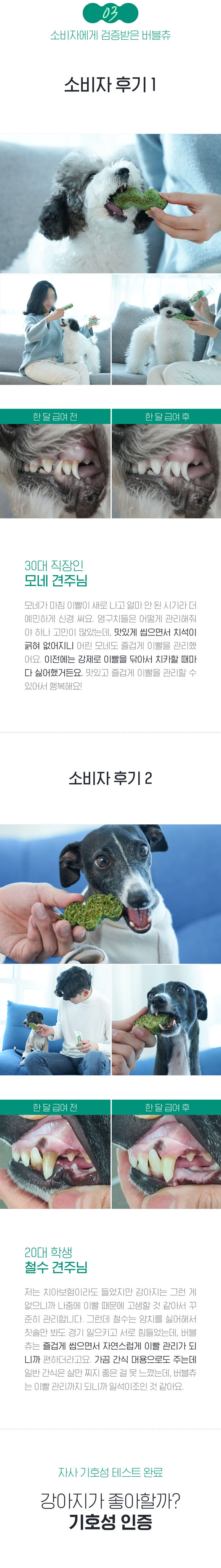 [무료배송] 펫쉴드 치아튼튼 버블츄 15g*10ea 5번째