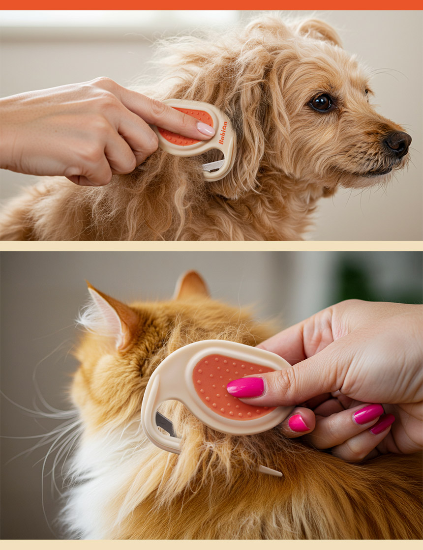 [NEW신상][무료배송] 바비온 강아지 고양이 엉킨털 제거기 203R 9번째