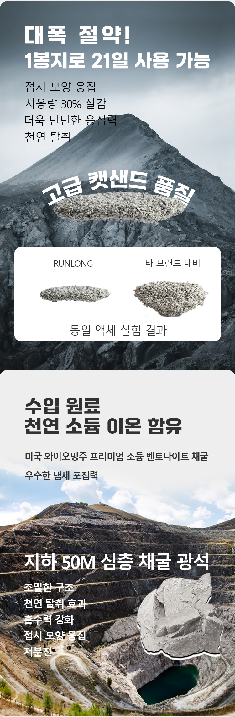 [NEW신상][무료배송] 런롱펫 벤토나이트 모래 와이오밍 6kg 4번째