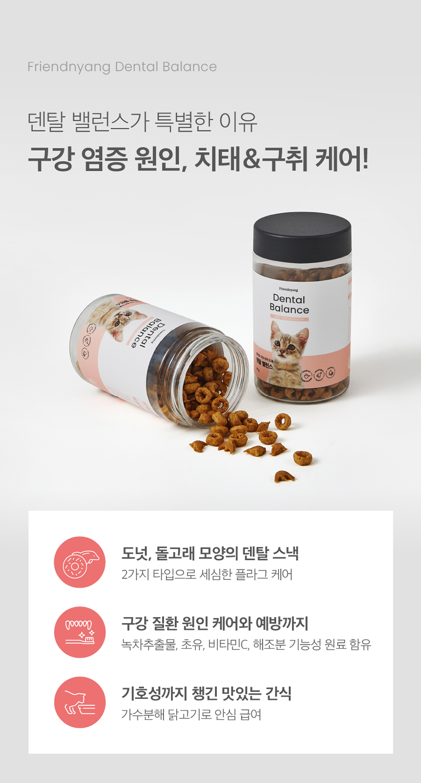 [무료배송] 프렌냥 덴탈 밸런스 닭고기맛 80g 4번째