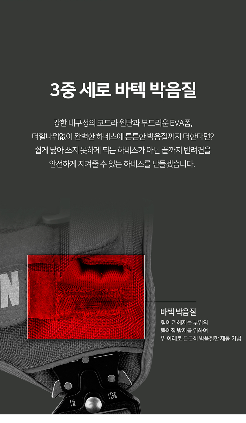 [무료배송] 니즈더펫 인터라켄 커스텀 앞섬방지 앞고리 가슴줄 24번째