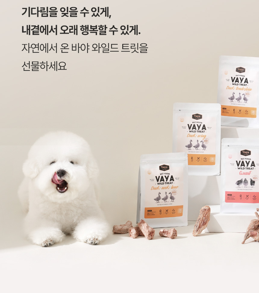 [NEW신상][무료배송] 바야 와일드트릿 동결건조 오리날개 140g 7번째