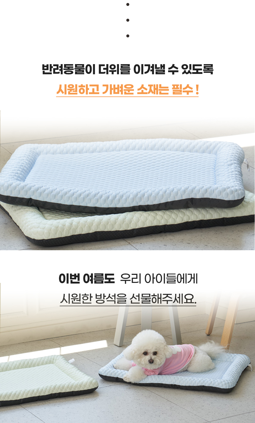 [NEW신상][무료배송] 개과천선 쿨러시 방석 (크림 소다/크림 멜론) 4번째