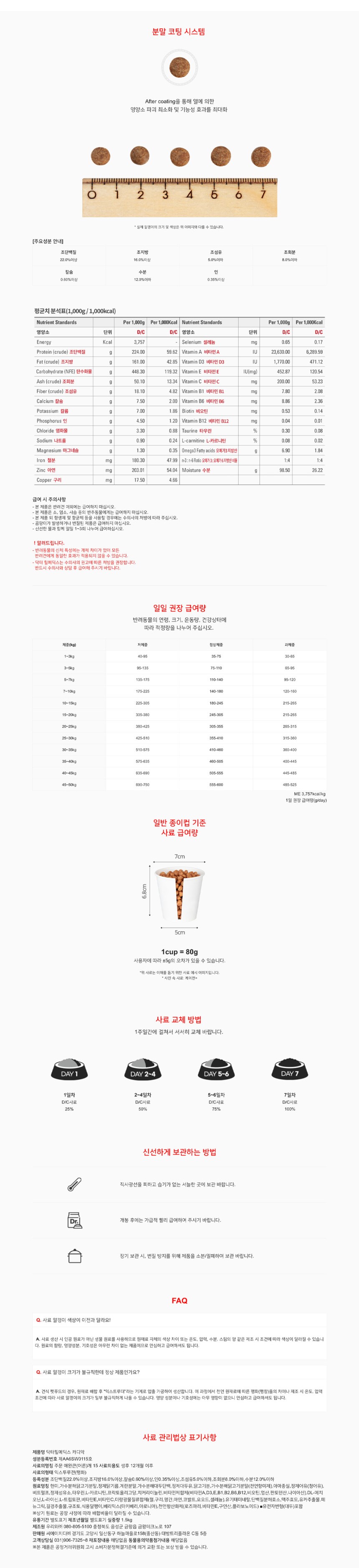 [NEW신상][무료배송] 닥터힐메딕스 독 D/C 카디악 1.5kg 심장 관리 1번째