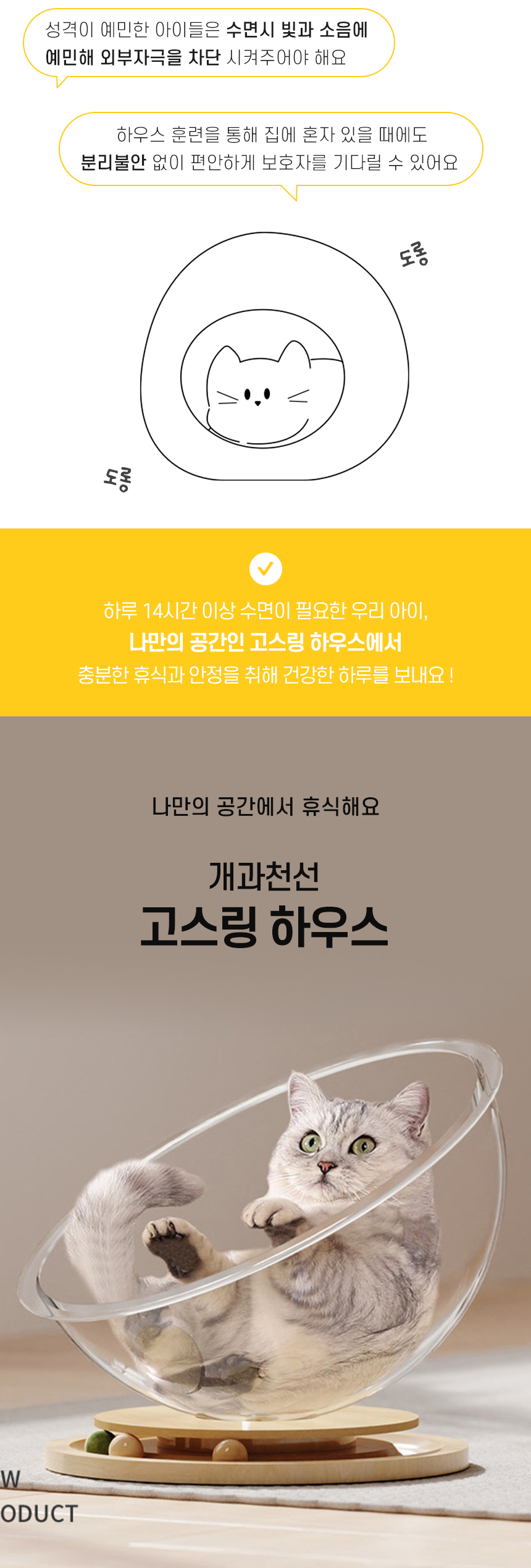 [NEW신상][무료배송] 개과천선 캣 고스링 하우스 (소형/중형/대형) 2번째