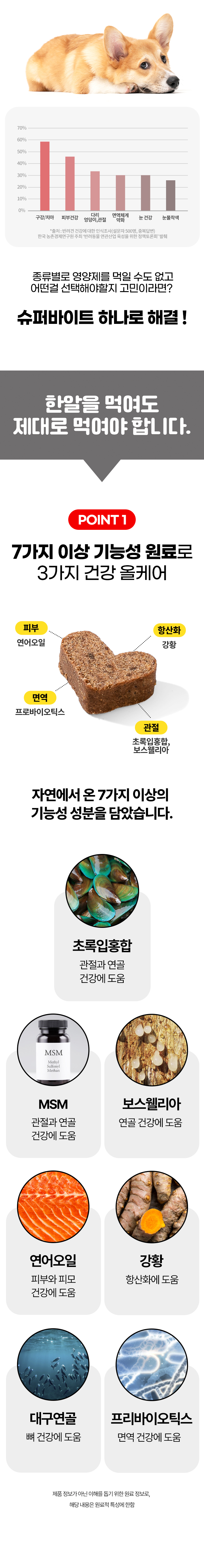 [무료배송] 붐붐포 독 슈퍼바이트 초록입홍합 관절 영양제 300g 2번째
