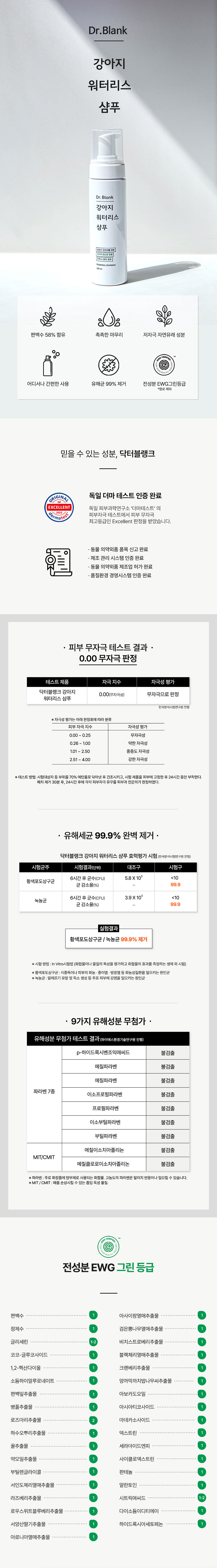 [무료배송] 닥터블랭크 독 저자극 워터리스 샴푸 200ml 2번째
