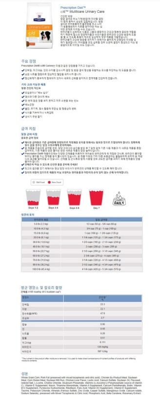 [무료배송] [유통기한임박, 25년11월 1일] 힐스 독 c/d 멀티케어 1.5kg 2번째