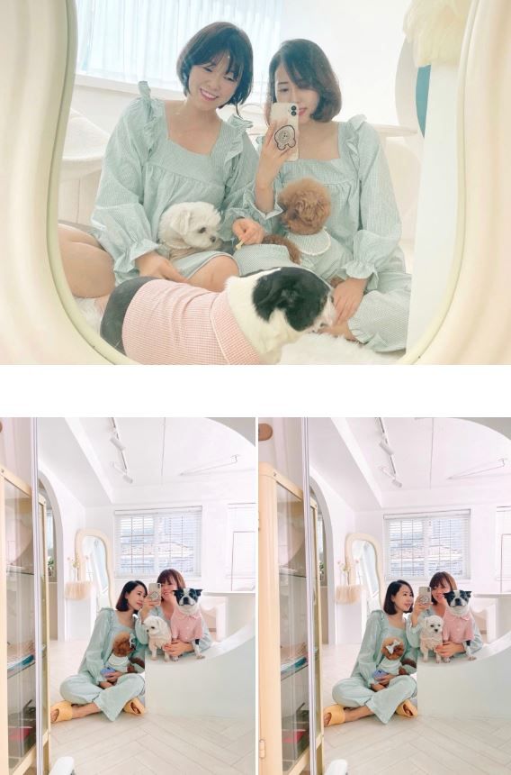 [무료배송] 찰리롤리 데일리 체크 잠옷 레이스 파자마 베이지/민트/핑크 S-2XL  11번째