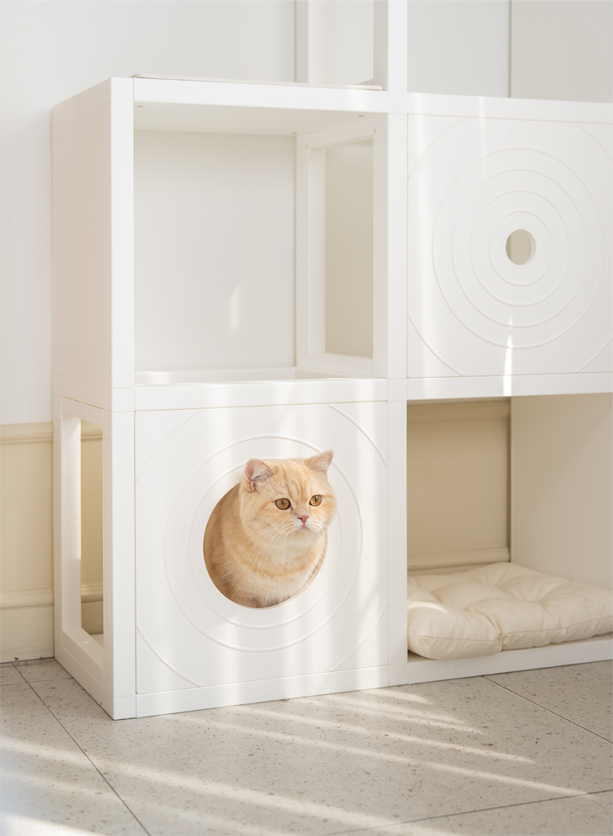 [NEW신상][무료배송] 큐빅스펫 숨숨집 5칸 고양이타워 2X3+ 커버 세트 6color +스크래쳐1장 포함 42번째