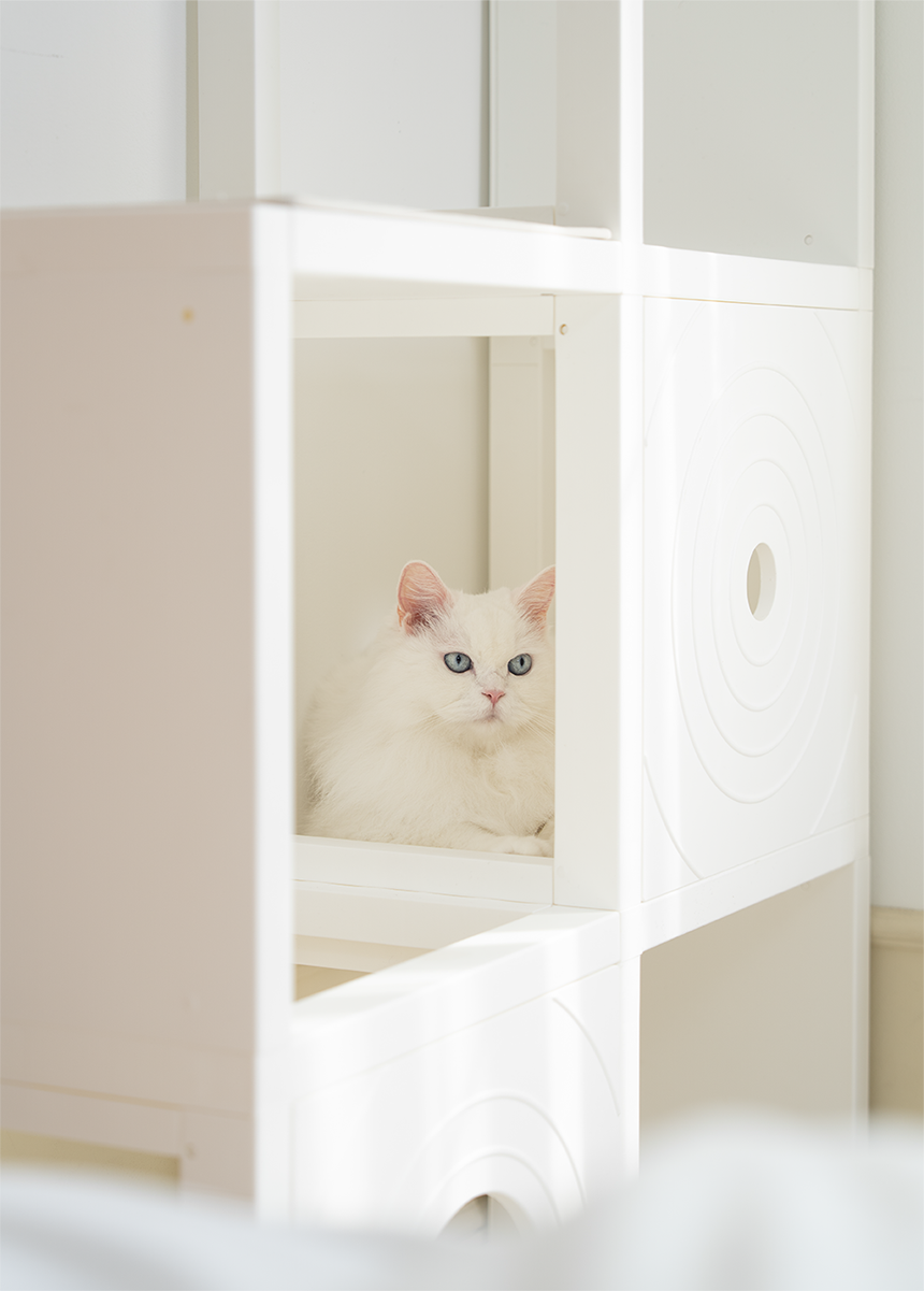 [NEW신상][무료배송] 큐빅스펫 숨숨집 5칸 고양이타워 2X3+ 커버 세트 6color +스크래쳐1장 포함 26번째