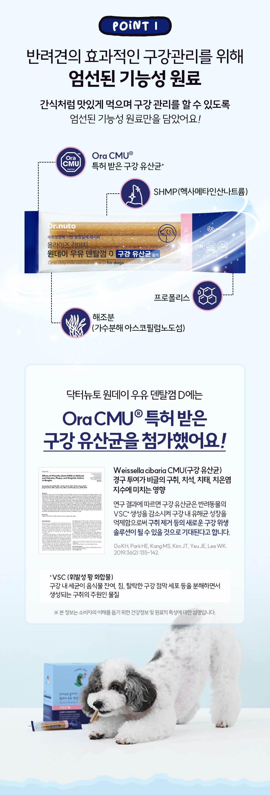 [NEW신상][무료배송] 닥터뉴토 독 올라이즈 원데이 우유 덴탈껌 30개입 3번째
