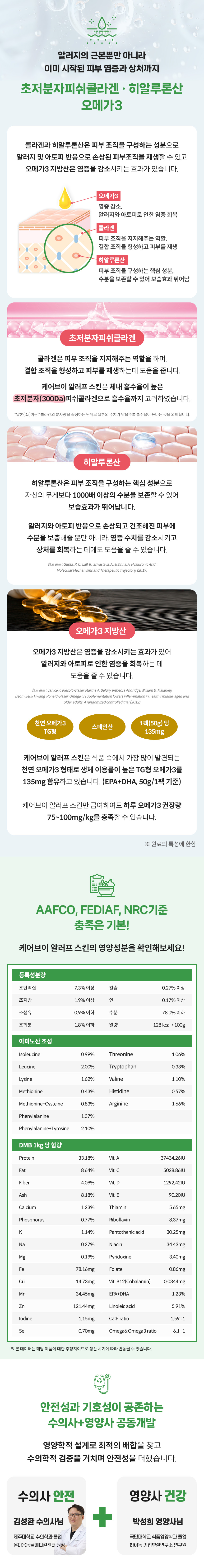 [무료배송] 하이독 케어브이 알러프 스킨 피부 알러지 콩단백 처방식 1kg 3번째