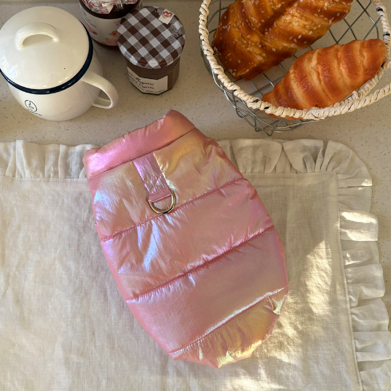 [NEW신상][무료배송] 해피댕댕 글로시패딩 3종 (화이트,핑크,실버) S-XL 10번째