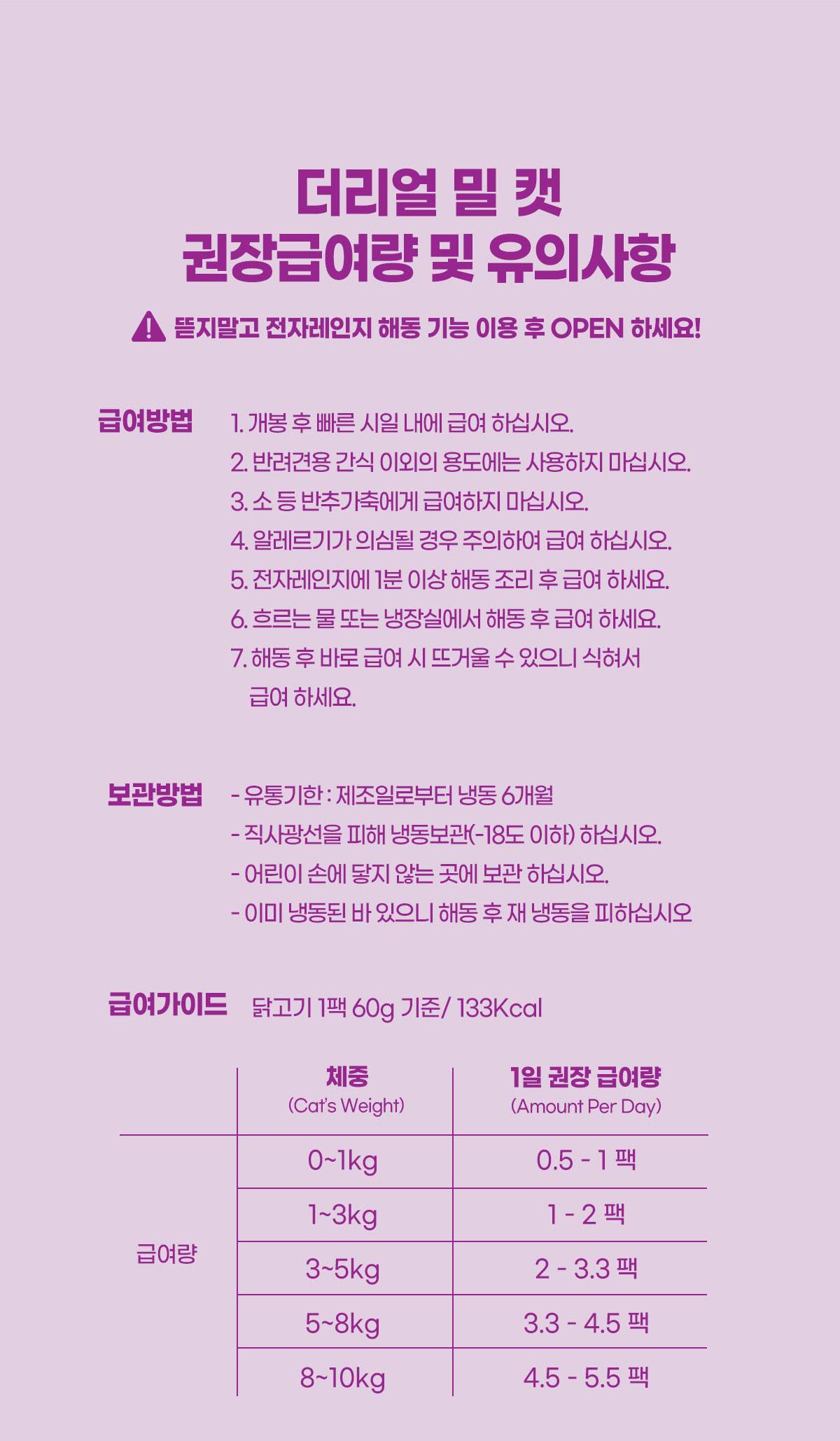 [무료배송] 더리얼 밀 캣 닭고기 60g*4p 5번째