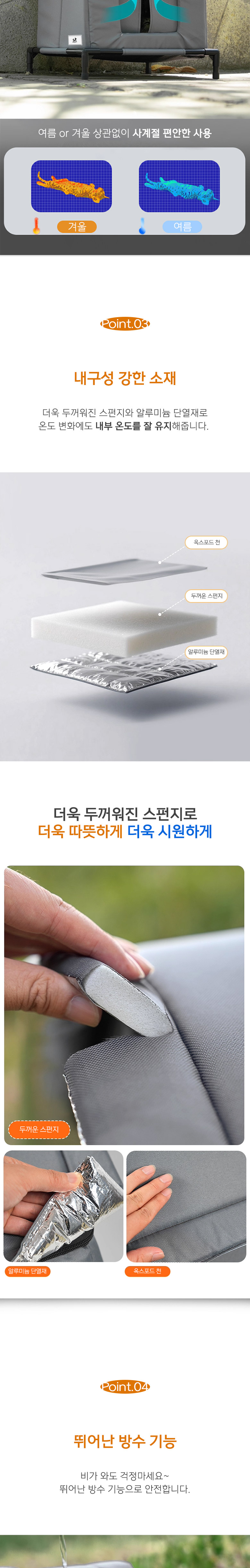 [무료배송] 딩동펫 해먹 냉기차단 길고양이 하우스 3번째