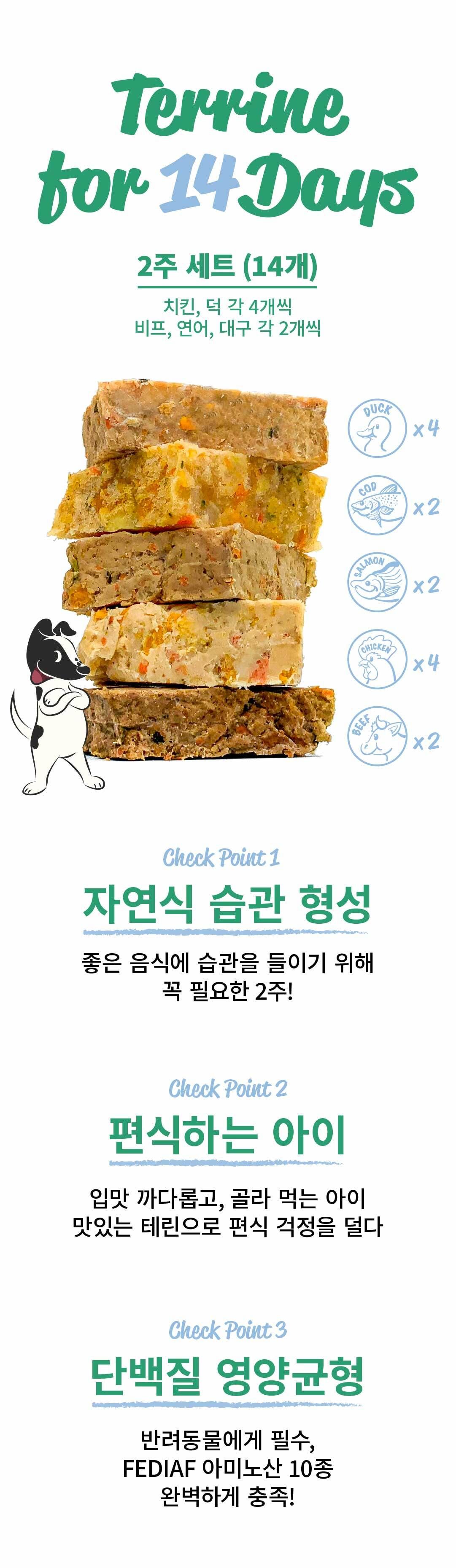 [무료배송] 스위피 자연식 테린 2주 세트  2번째