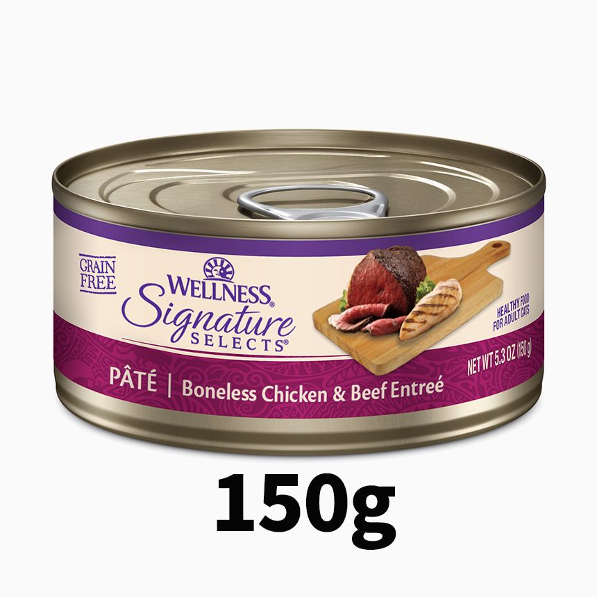 웰니스 캣 코어 시그니쳐 셀렉트 파테 소고기&닭고기 대용량 캔 150g 0번