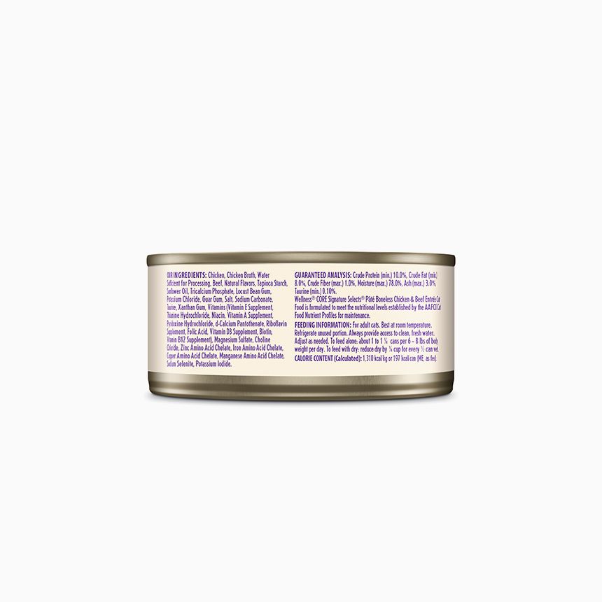 웰니스 캣 코어 시그니쳐 셀렉트 파테 소고기&닭고기 대용량 캔 150g 3번