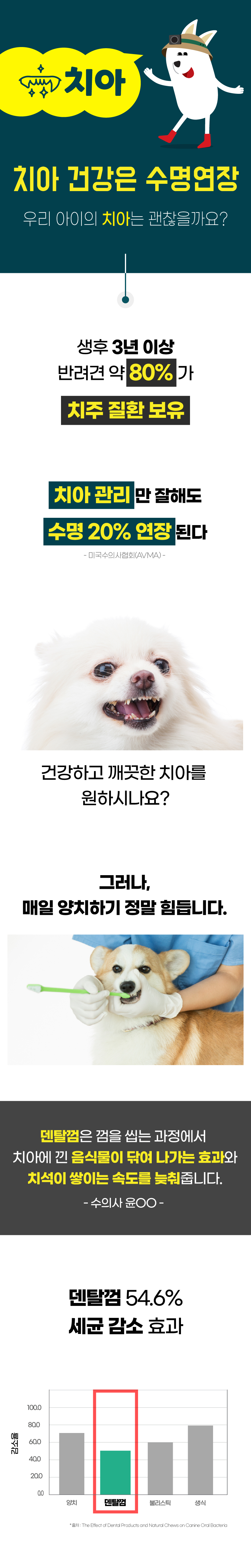 벨라맥스 SBS TV 동물농장 덴탈껌 강아지 치석 양치 입냄새 제거 160g 5번째