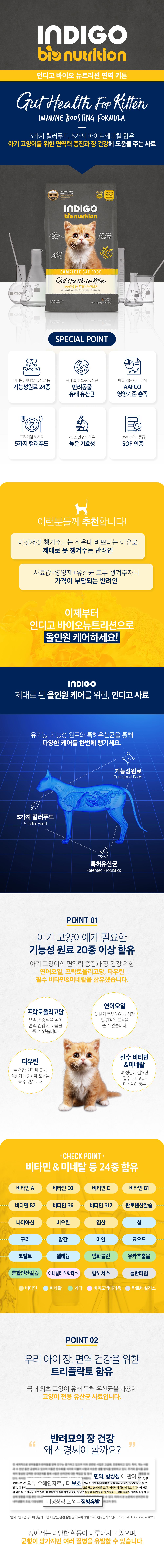 인디고 캣 면역&장 키튼 6kg 3번째