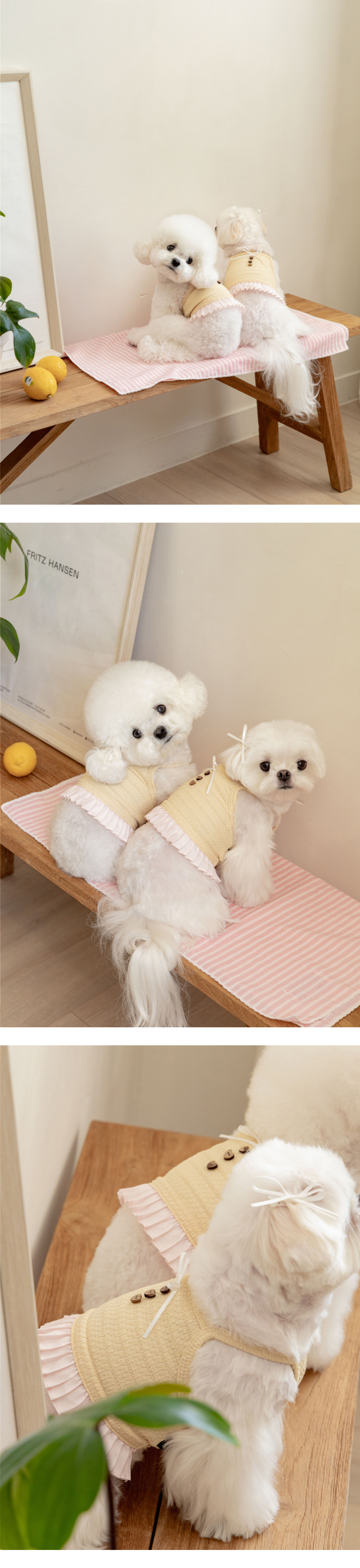 [무료배송] 멜름 선리츠 크롭탑 블루/레몬 S-XL 8번째