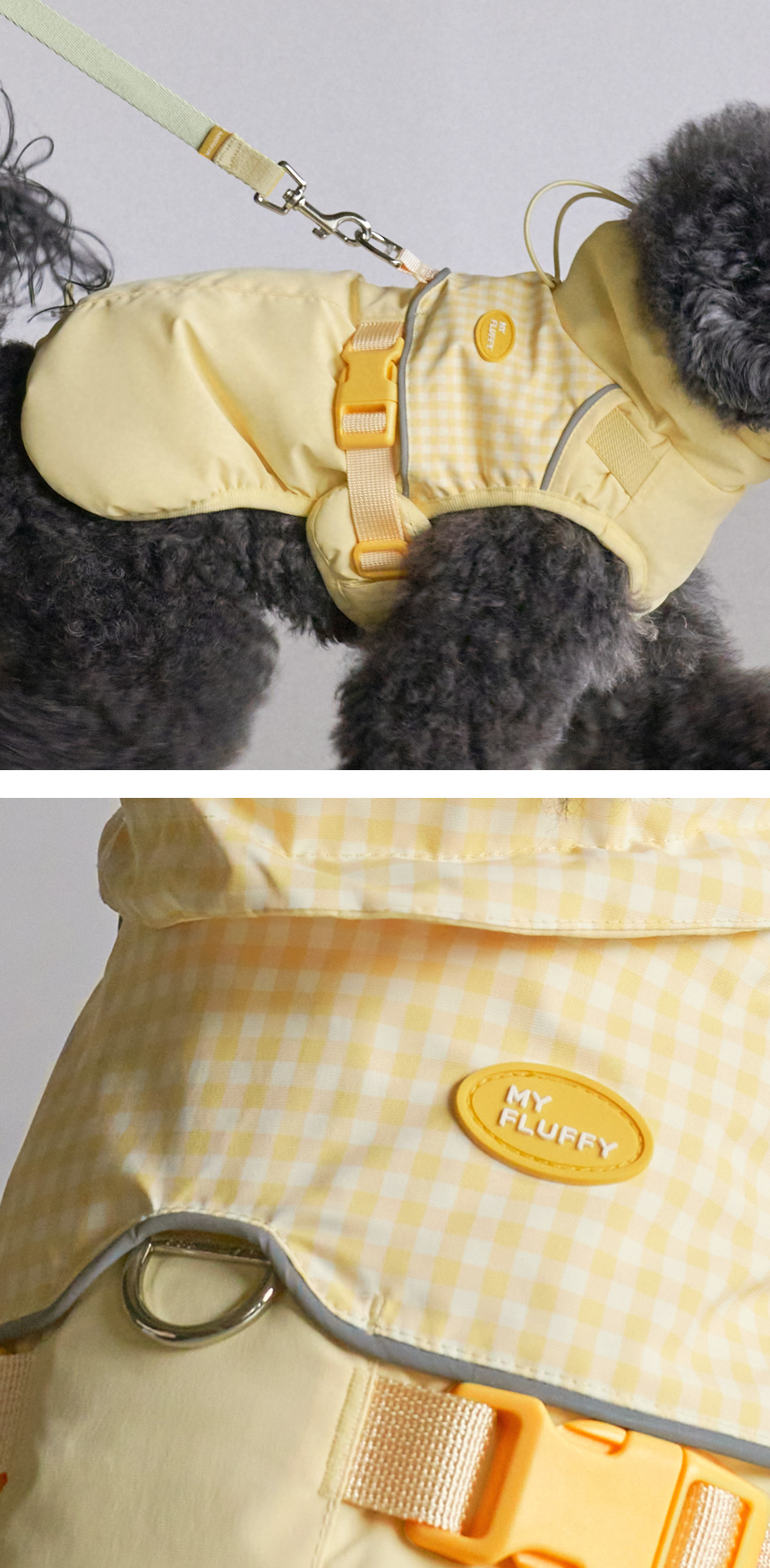 [NEW신상][무료배송] 마이플러피 쳌쳌 밴드 하네스패딩 3번째