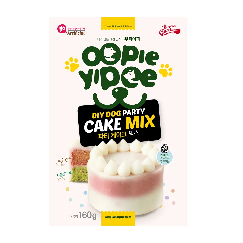 [무료배송] 우피이피 독 파티케이크 믹스 160g