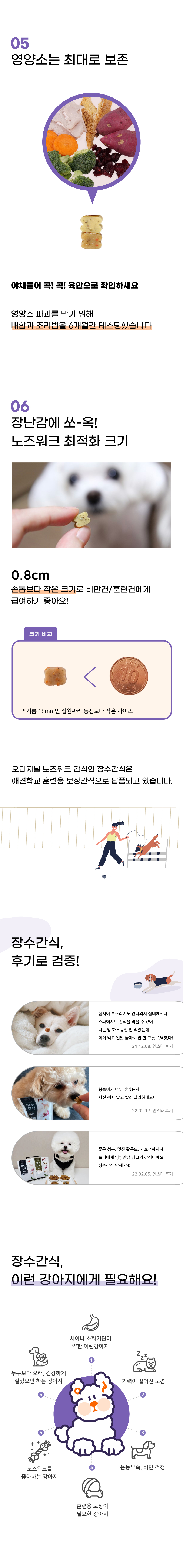 [무료배송] 오래살개 장수간식 100g 2종 세트 4번째