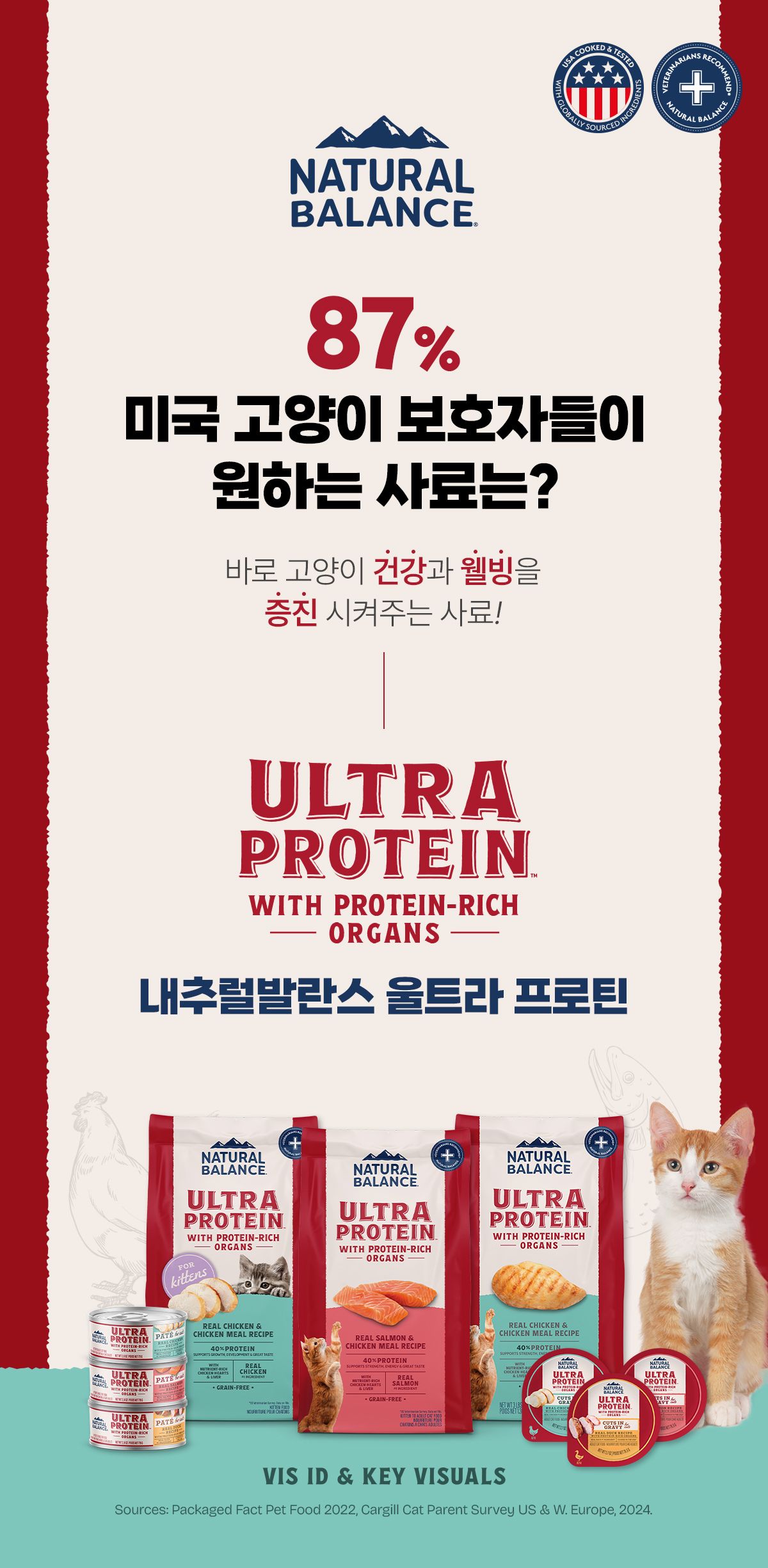 [유통기한임박, 26년3월9일] 내추럴발란스 캣 울트라 프로틴 리얼 치킨 키튼 레시피 1.36kg 10번째