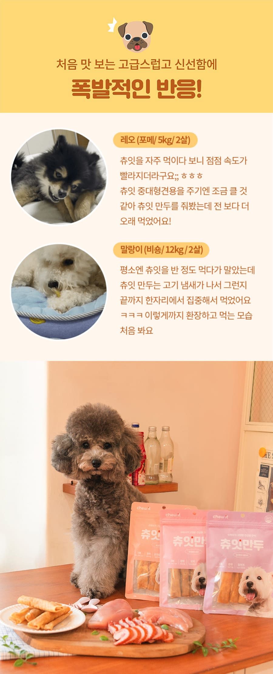 츄잇 독 만두 닭 50g 6번째