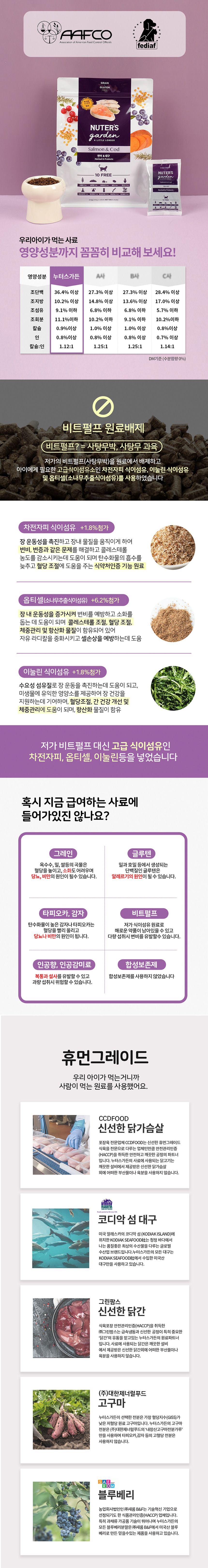 [사료샘플] 누터스가든 캣 치킨앤대구 50g 8번째