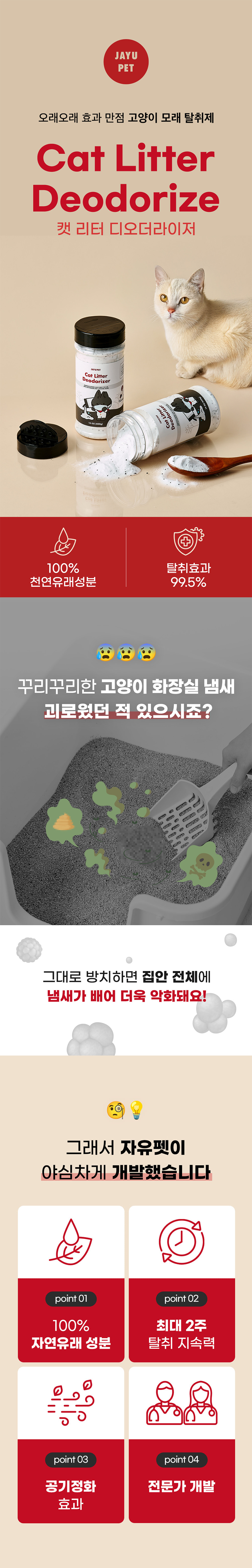 [NEW신상][무료배송] 캣 리터 디오더라이저 피톤치드 활성탄 탈취제 400g 1번째