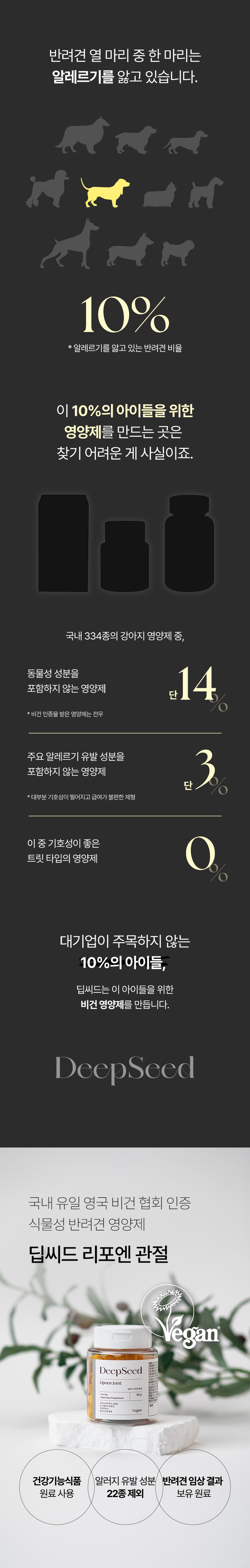 [체험단] [무료배송] 딥씨드 리포엔 비건 식물성 관절 영양제 85캡슐 3번째