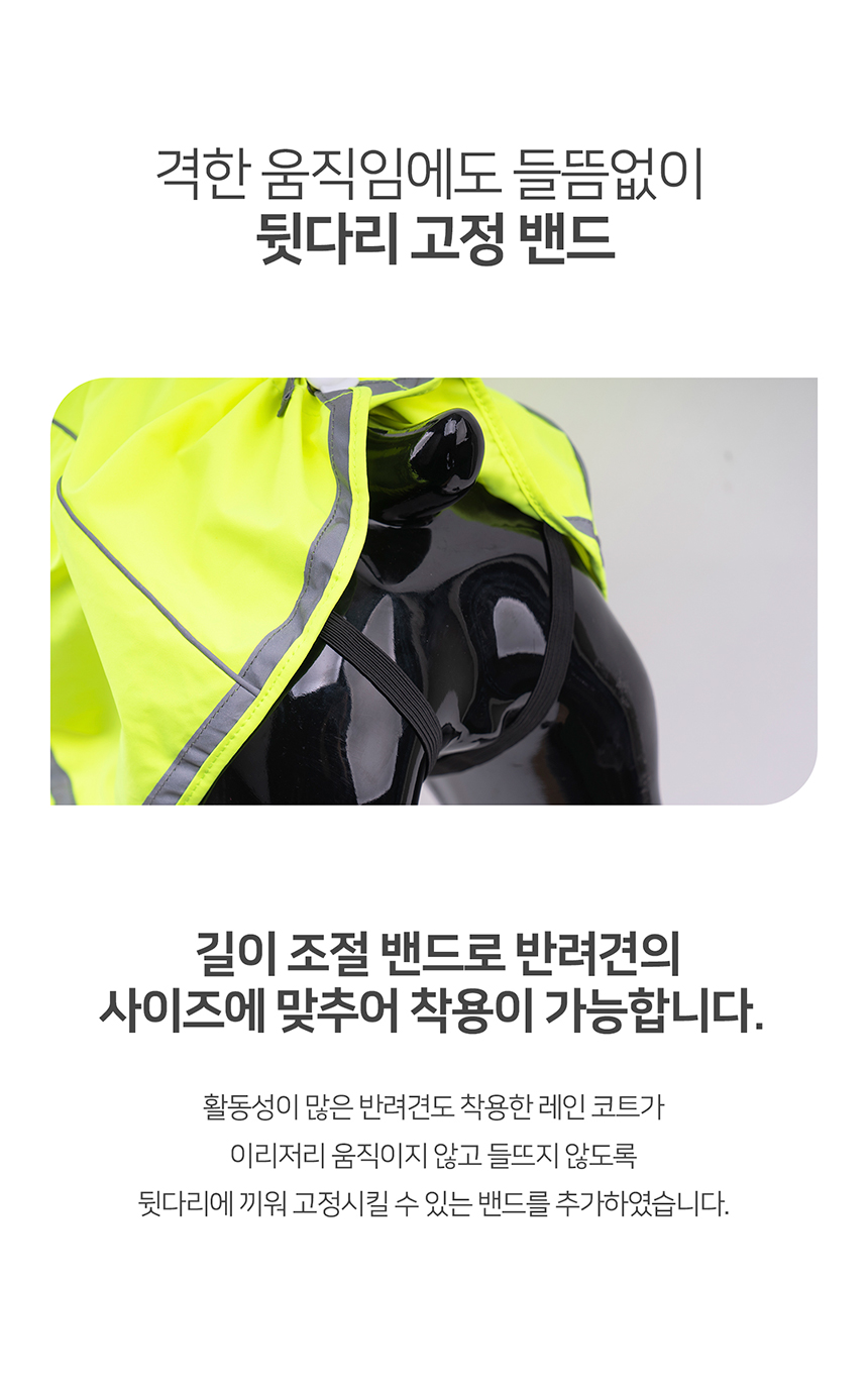 [무료배송] 니즈더펫 인터라켄 강아지 우비 레인코트  S~8XL 15번째