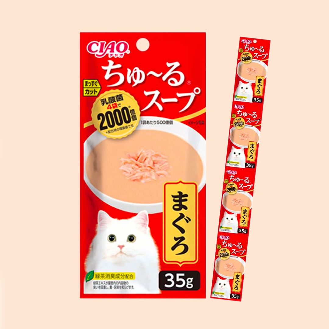 이나바 캣 챠오 츄르 스프 참치 35g*4개입 0번