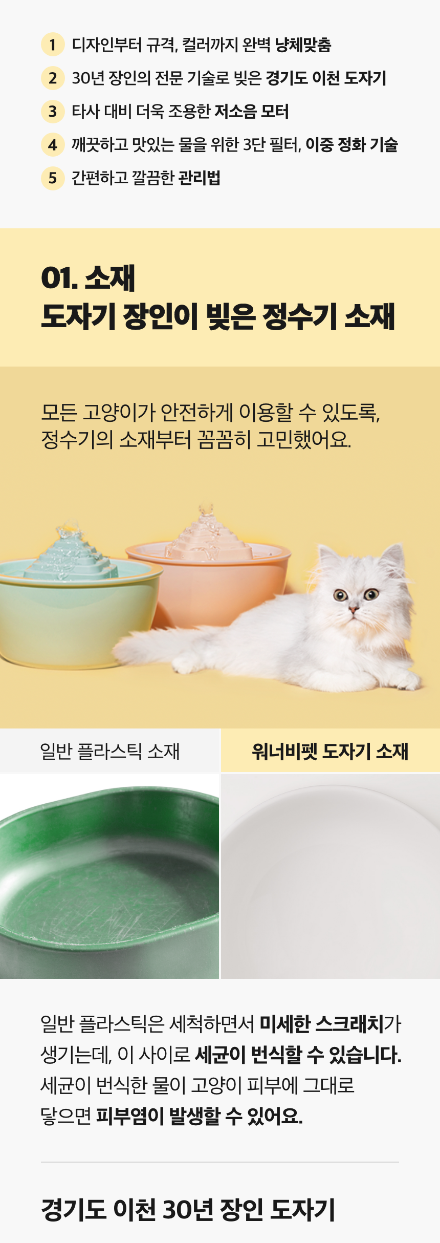 [무료배송] 워너비펫 피라미드 정수기 민트 4번째