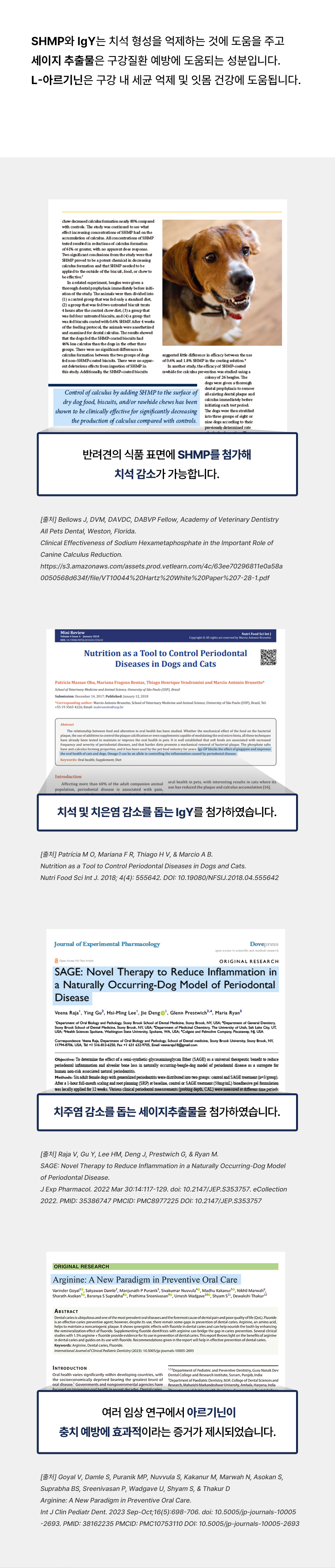 [NEW신상][무료배송] 데이스포 독 한삼인 덴탈클리닉 조인트 200g 15번째