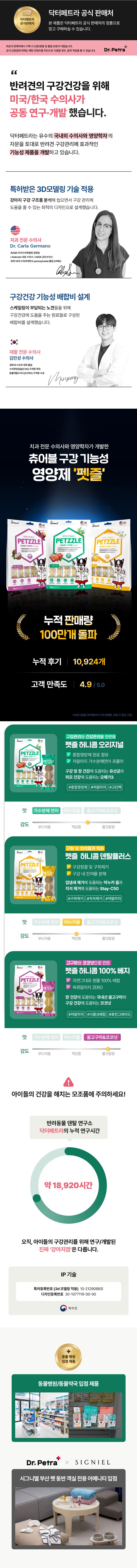 [신상특가] 닥터페트라 펫즐 허니콤 오리지널/덴탈플러스 14개입 1번째