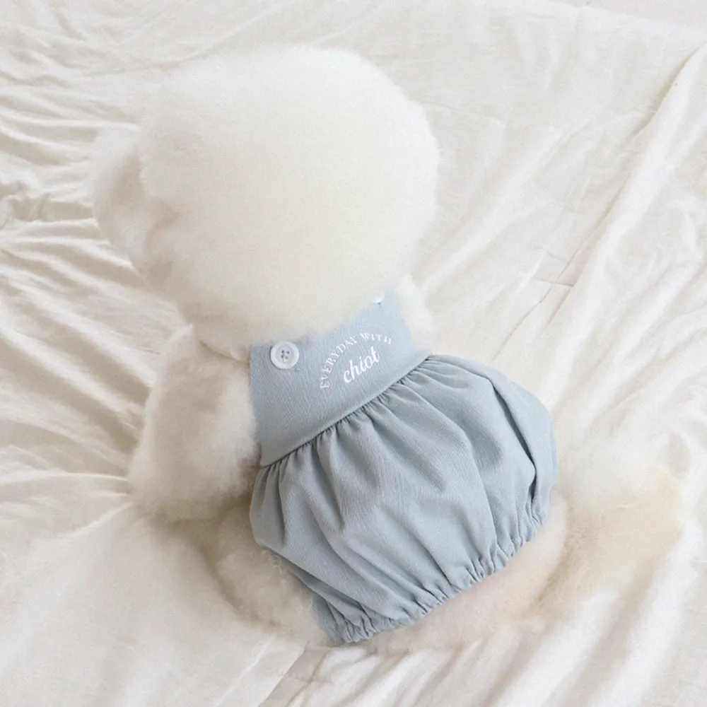 [무료배송] 쉬오트 러브썸 볼륨 오버롤 블루 S-2XL