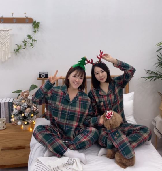 [무료배송] 찰리롤리 크리스 체크 파자마 셔츠 그린 S-2XL 3번째