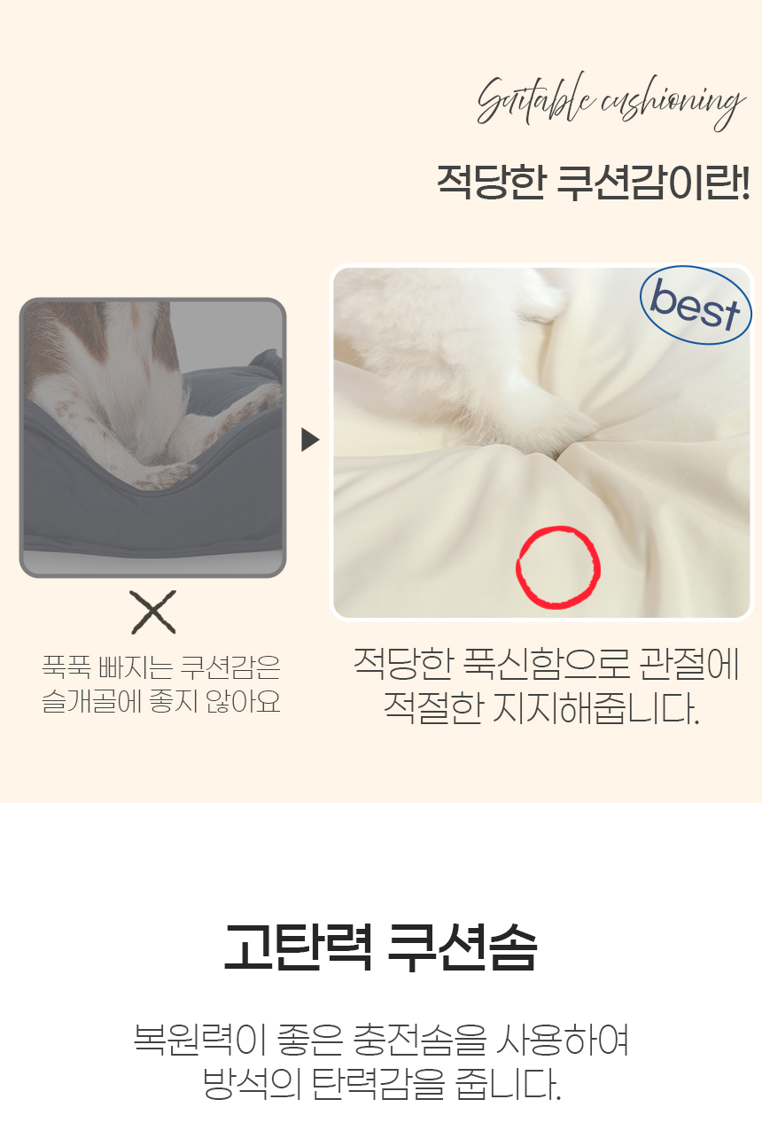 [무료배송] 레토 강아지방석 올커버 분리형 LDC-R05 15번째