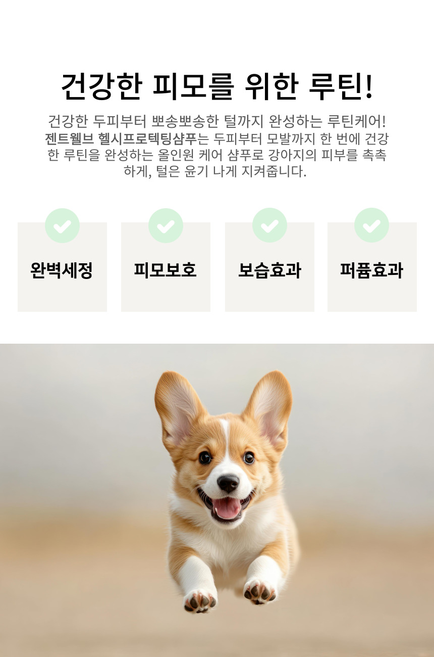 [무료배송] 젠트웰브 헬시루틴 강아지샴푸 300ml 6번째