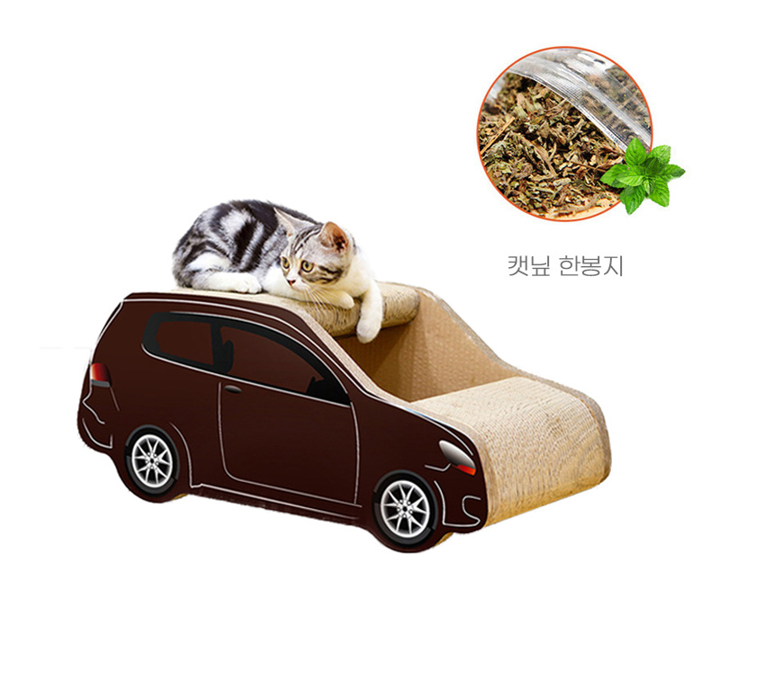 [무료배송] 아서아리 고양이 자동차 골판지 대형 스크래쳐 숨숨집 하우스 15번째