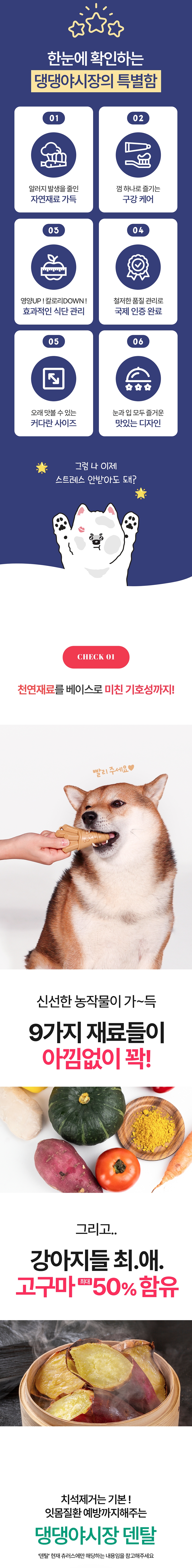 [무료배송] 펫투데이 댕댕야시장 치석 덴탈껌 5종 택1 4번째