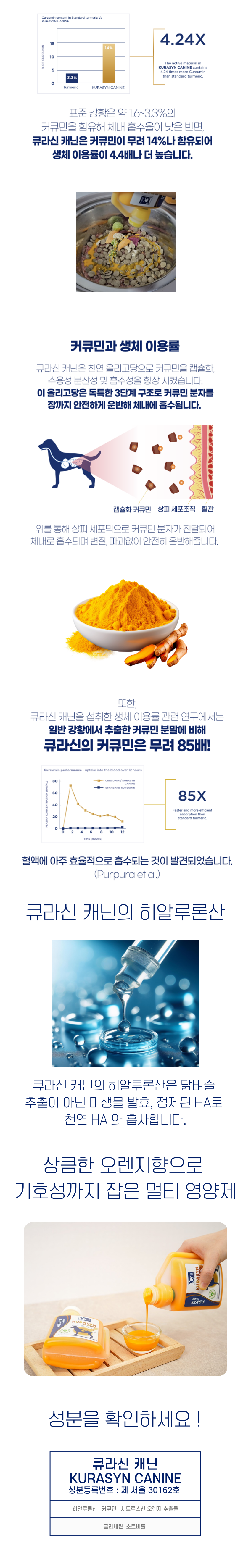 [NEW신상] [무료배송] 아일랜드 티알엠펫 큐라신 캐닌 항산화 면역 영양제 (240ml/540ml) 4번째