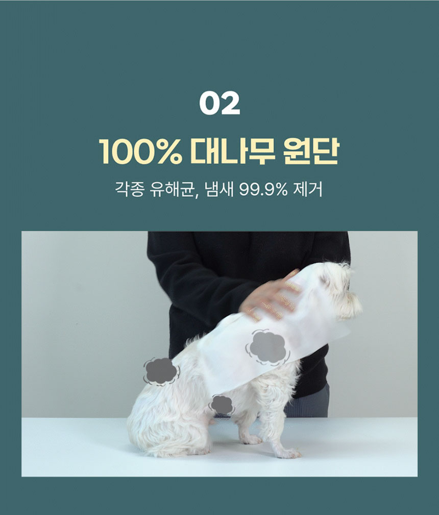 [NEW신상]페피릴리프 강아지 대나무 페이셜티슈 10팩 11번째